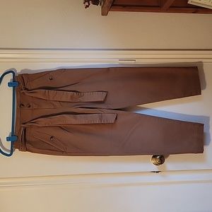 Loft light brown twill pants size 4